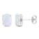 2 CT TGW Oval Created Opal Stud Earrings in Sterling Silver