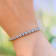 1 CT TW Diamond S-Shape Bracelet in Sterling Silver