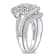 1/4 CT TW Diamond Vintage Bridal Set in Sterling Silver