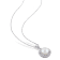 7.5-8MM Freshwater Cultured Pearl and Diamond Filigree Pendant with
Chain in Sterling Silver