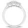 1 CT TW Diamond 3-Stone Engagement Ring in Platinum