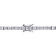 8 1/4 CT TGW Created White Sapphire Tennis Bracelet in Sterling Silver