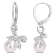 7.5-8MM Freshwater Cultured Pearl and Diamond Accent Bow Leverback
Earrings in Sterling Silver