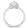 1 CT TGW Lab Grown Diamond with Tsavorite Accent Halo Engagement Ring in
14K White Gold