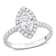 1 CT TGW Lab Grown Diamond with Tsavorite Accent Halo Engagement Ring in
14K White Gold