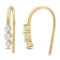1/2 CT TGW Lab Grown Diamond Hook Earrings in 18K Yellow Gold Plated
Sterling Silver
