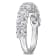 3 CT TW Lab-Grown Diamond Semi-Eternity Ring in 14K White Gold