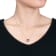 1 CT TGW Created Ruby and 1/5 CT TW Diamond Double Halo Heart Pendant
with Chain 10K White Gold