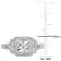 1/5 CT TW Diamond Halo Square Vintage Promise Ring in Sterling Silver
