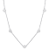 1 CT TW Diamond Station Necklace in Platinum