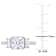 2 5/8 CT TGW Created Moissanite 3-Stone Ring in Sterling Silver