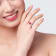 1 5/8 CTW Created Ruby Solitaire Ring in Sterling Silver