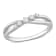 1/10 CT TW Diamond Criss-Cross Band in Sterling Silver