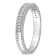 1/10 CT TW Diamond Eternity Ring in Sterling Silver