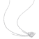 1 1/2 CT TGW Created White Sapphire Drop Pendant with Chain in Sterling Silver