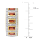 2 7/8 CT TGW  Baguette Garnet and White Topaz Hoop Earrings in Yellow
Gold Over Sterling Silver