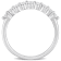 1/3 CT TGW Lab Grown Diamond Semi-Eternity Ring in Platinum Plated
Sterling Silver