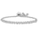 1/2 Ct DEW Created Moissanite S link Adjustable Bolo Bracelet in
Sterling Silver