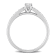 1/3 CT TW Diamond Engagement Ring in Sterling Silver