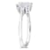 1 2/5 CT DEW Created Moissanite Engagement Ring in Sterling Silver