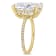 8-1/10 CT DEW Created Moissanite Engagement Ring in 10K Yellow Gold