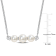 6-7.5MM Freshwater Cultured Pearl and 1/5 CT TGW Topaz Bar Necklace in
Sterling Silver