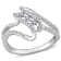 1/8 CT TW Diamond Twist Ring in Sterling Silver