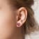 3 2/5 CT TGW Rhodolite and 1/4 CT TW Diamond Earrings in 14K Rose Gold
