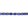 8-1/4 CT TGW Oval-Cut Created Blue Sapphire Bangle in Sterling Silver