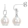 9-9.5MM Freshwater Cultured Pearl Drop Earrings in Sterling Silver