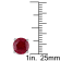 4 4/5 CT TGW Created Ruby Stud Earrings in Sterling Silver