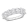 3 CT TW Lab-Grown Diamond Semi-Eternity Ring in 14K White Gold