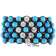 Shambhala Cuff Bracelet on Brown Cotton Cord with Turquoise and White
Cubic Zirconia Beads