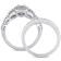 1/3 CT TW Diamond Vintage Bridal Set in Sterling Silver