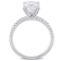 3-1/5 CT DEW Created Moissanite Engagement Ring in 10K White Gold