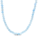 16 1/2 CT TGW Aquamarine Beaded Necklace with Sterling Silver Clasp