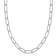 6.3mm Polished Paperclip Chain Necklace in 14k White Gold, 18 in