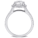 2 3/8 CT TW Lab-Grown Diamond Halo Engagement Ring in 14K White Gold