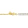 6ctw Created White Sapphire Semi Tennis Bracelet with Chain in Yellow
Rhodium Over Sterling Silver