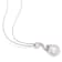 11-12MM Freshwater Cultured Pearl and Diamond Accent Pendant with Chain
in Sterling Silver