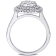 2 1/2 CT TW Lab-Grown Diamond Double Halo Ring in 14K White Gold