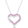 1/2 CT TGW Created Pink Sapphire Pendant with Chain in Sterling Silver