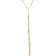 Lariat Necklace in 14K Gold Over Sterling Silver