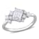 1 1/3 CT TGW Lab Grown Diamond Engagement Ring in 14K White Gold