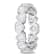 4 CT TGW Cubic Zirconia Heart Eternity Ring in Sterling Silver