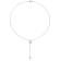 8-8.5 MM Freshwater Cultured Pearl and White Topaz Drop Pendant with
Chain in Sterling Silver
