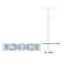 1 5/8 CTW Sky Blue Topaz and White Topaz  Semi-Eternity Ring in Sterling Silver