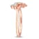 1/10ctw Diamond Triple Heart Bypass Promise Ring in 18K Rose Gold Over
Sterling Silver