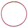 48 1/2 CT TGW Created Ruby Tennis Necklace in Yellow Gold Plated
Sterling Silver
