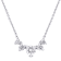 5/8ctw Lab-Grown Diamond 5-Stone Necklace in 14K White Gold